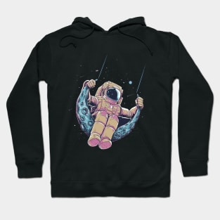 Astronaut Swinging From The Moon Hoodie